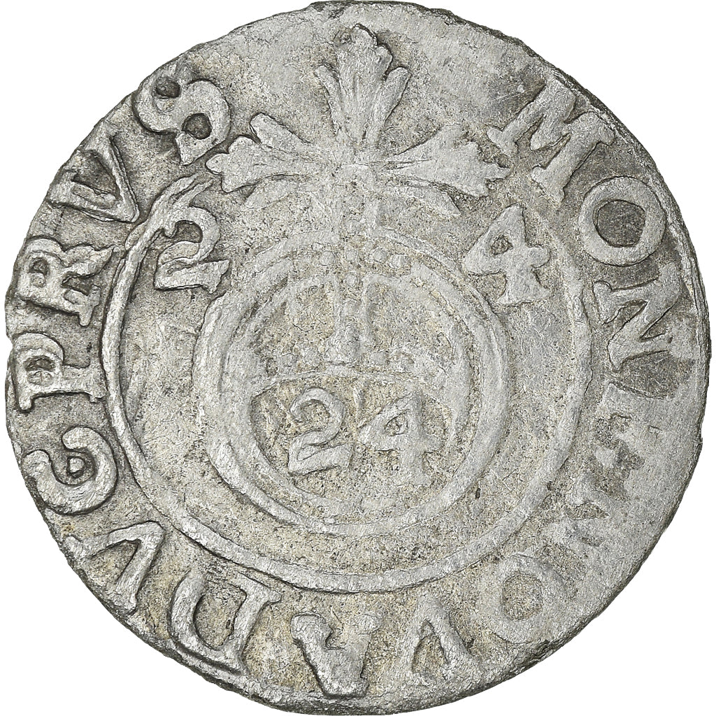 Moeda, Polónia, Sigismund III, 3 Polker, 3 Poltorak - 1 Kruzierz, 1624