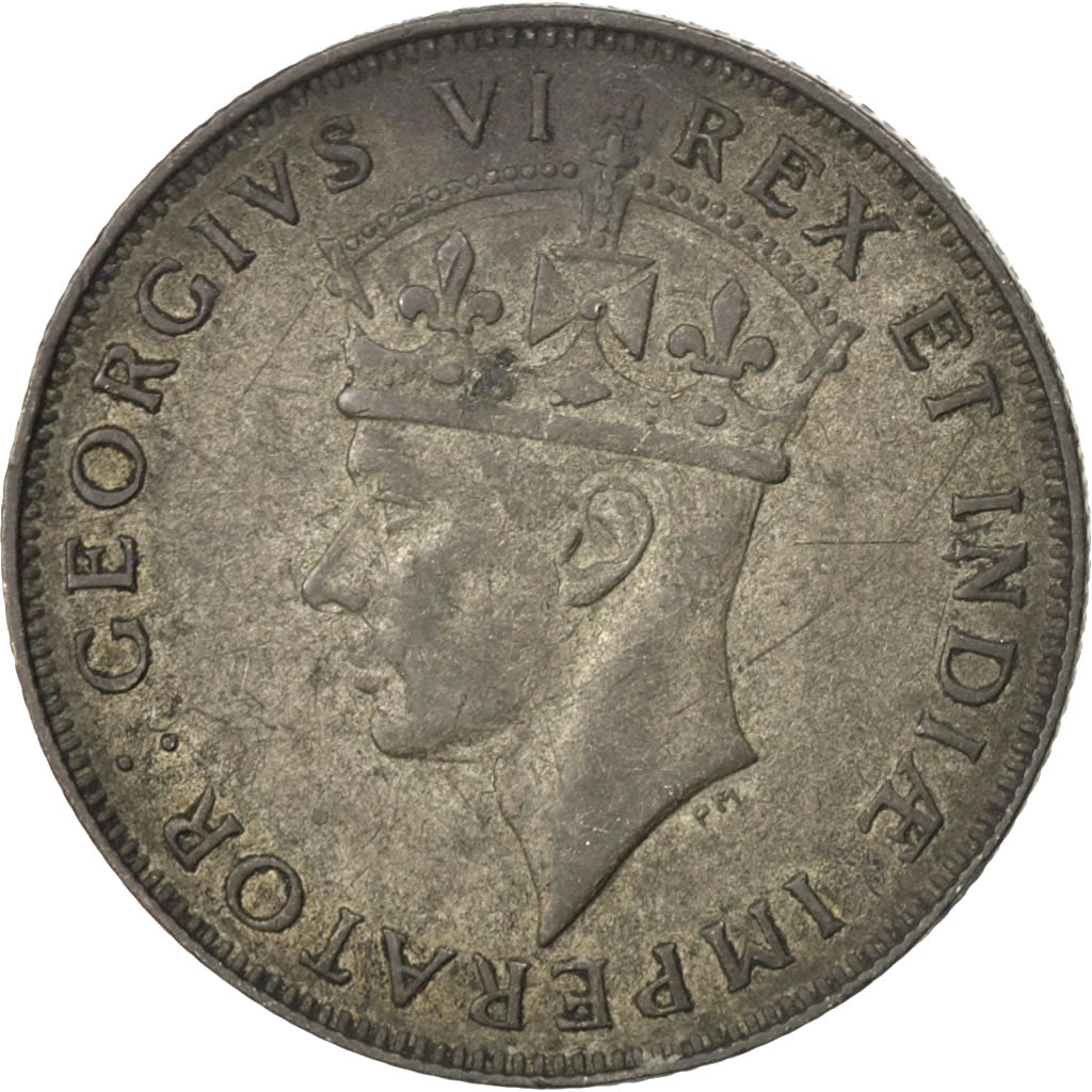 EAST AFRICA, Shilling, 1942, KM #28.1, AU(50-53), Silver, 27.7, 7.66