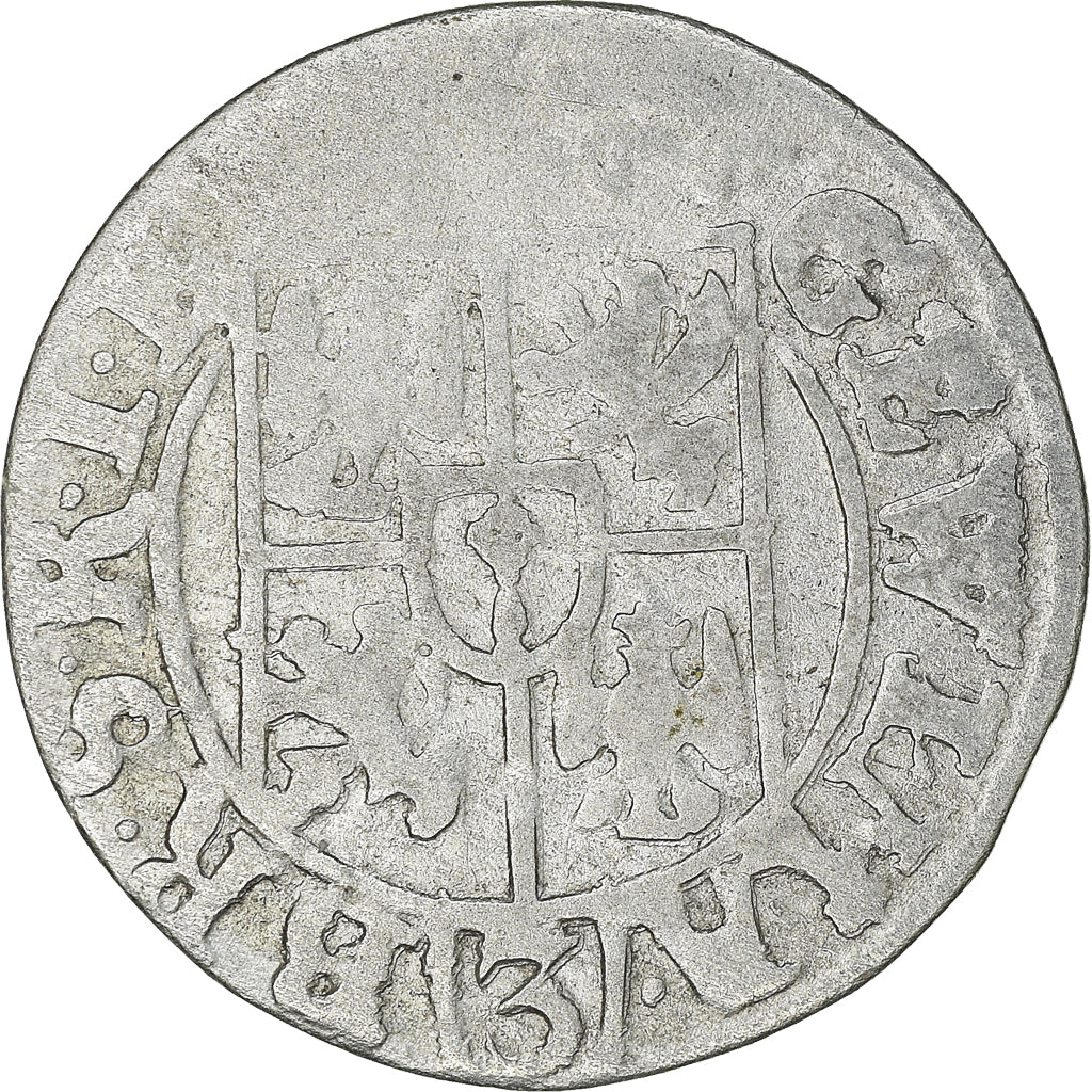 Moneta, Polonia, Sigismund III, 3 Polker, 3 Poltorak - 1 Kruzierz, 1625, BB