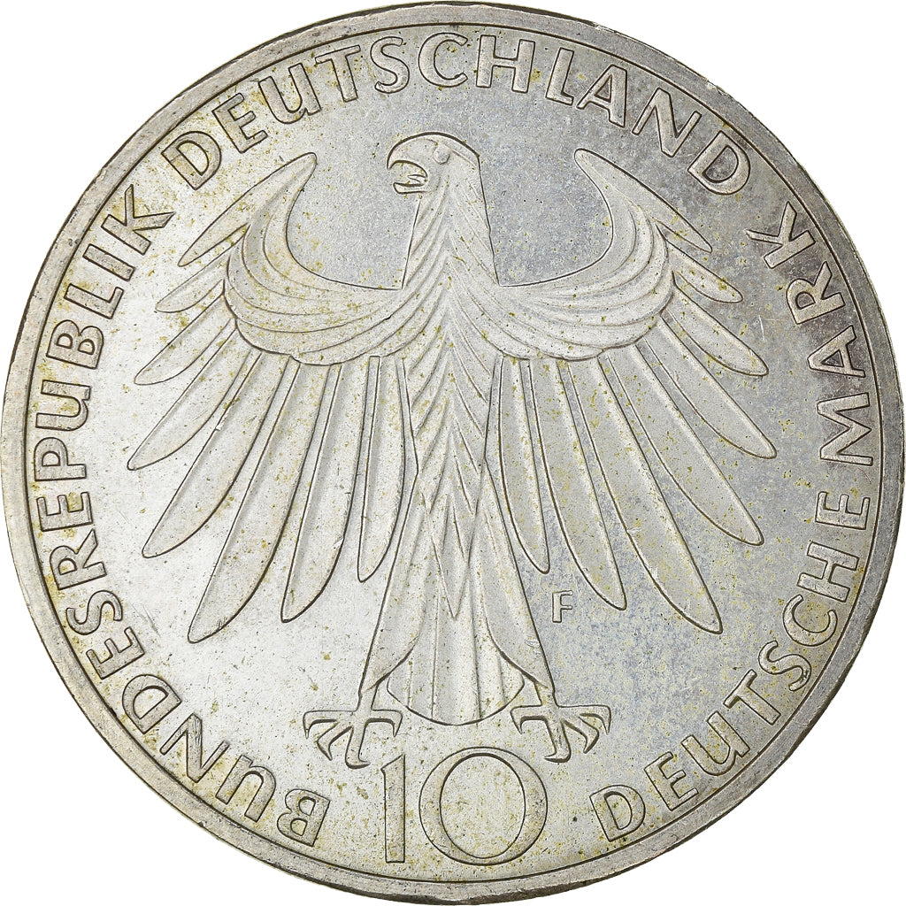 Monnaie, République fédérale allemande, 10 Mark, 1972, Stuttgart, SPL