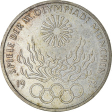 Coin, GERMANY - FEDERAL REPUBLIC, 10 Mark, 1972, Stuttgart, MS(60-62), Silver