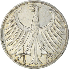 Coin, GERMANY - FEDERAL REPUBLIC, 5 Mark, 1970, Karlsruhe, AU(55-58), Silver