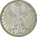 Coin, GERMANY - FEDERAL REPUBLIC, 5 Mark, 1951, Hambourg, AU(55-58), Silver