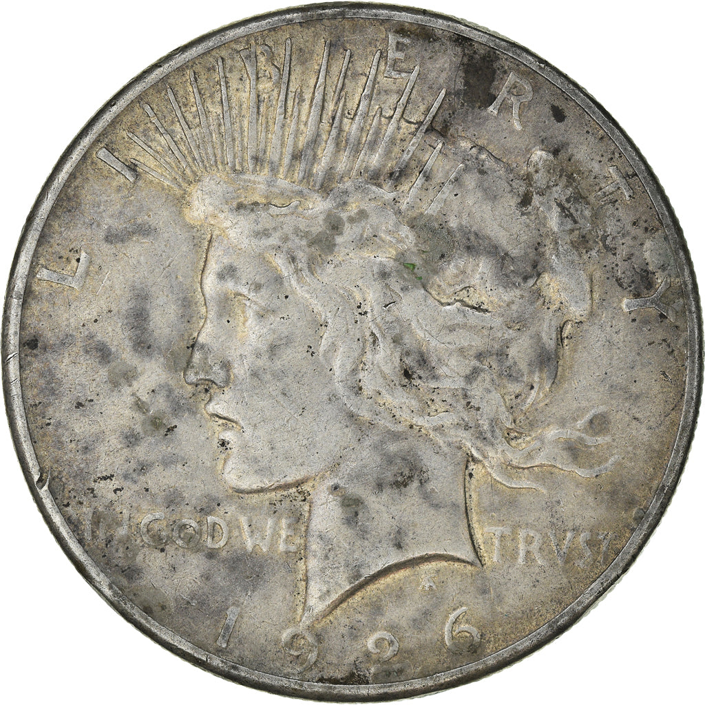 Coin, United States, Peace Dollar, Dollar, 1926, U.S. Mint, San Francisco