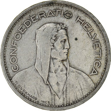 Coin, Switzerland, 5 Francs, 1935, Bern, EF(40-45), Silver, KM:40