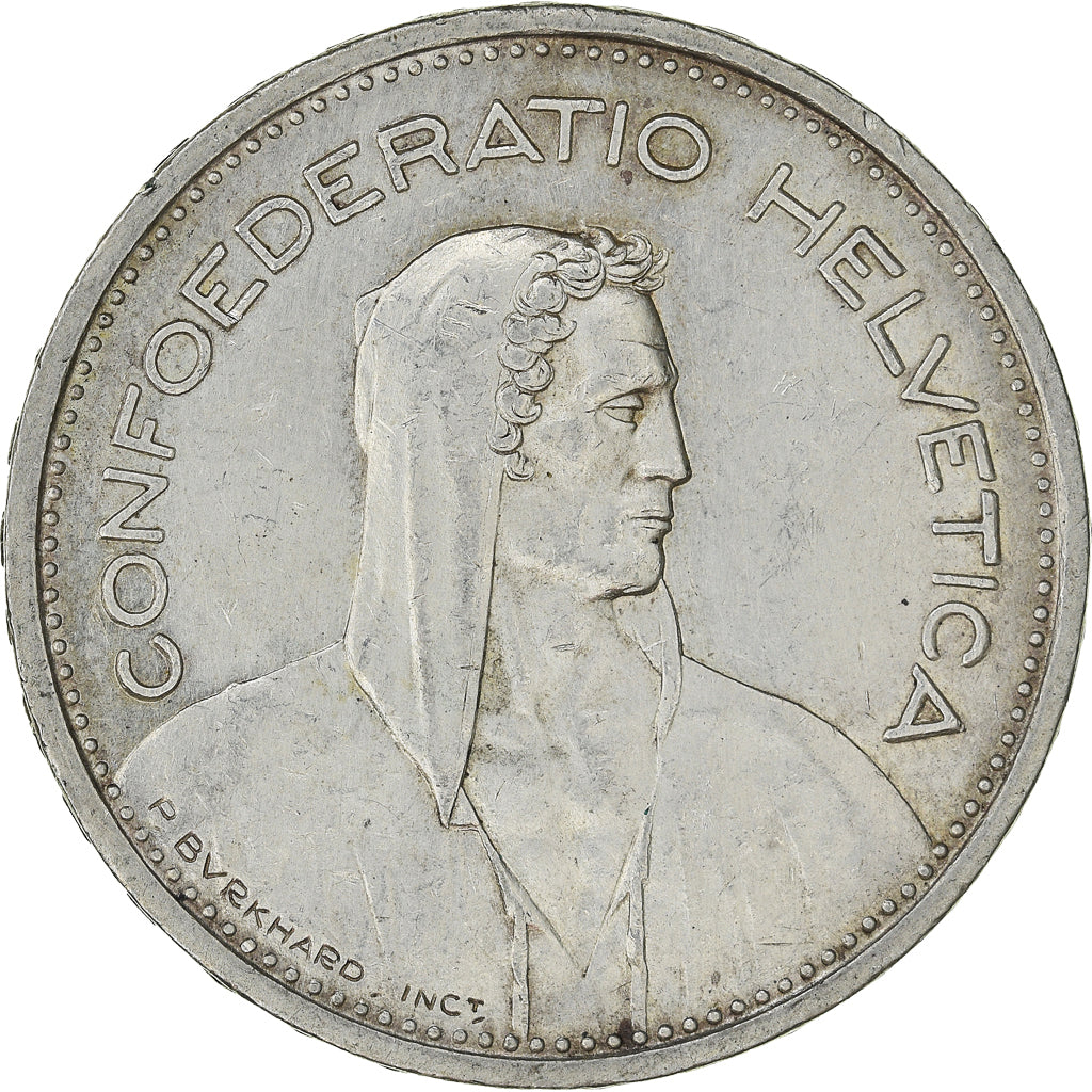 Coin, Switzerland, 5 Francs, 1951, Bern, EF(40-45), Silver, KM:40