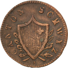 Suisse, Canton de Schwyz, 2 Rappen 1845, KM 62