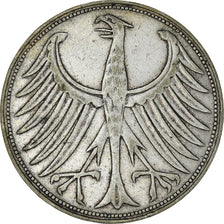 Münze, Bundesrepublik Deutschland, 5 Mark, 1956, Stuttgart, SS, Silber