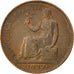 SPAIN, 50 Centimos, 1937, KM #754.1, EF(40-45), Copper, 23, 5.92