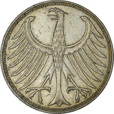 GERMANY - FEDERAL REPUBLIC, 5 Mark, 1965, Hambourg, KM #112.1, EF(40-45),...