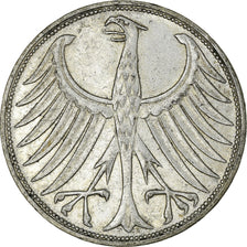 Coin, GERMANY - FEDERAL REPUBLIC, 5 Mark, 1970, Karlsruhe, AU(50-53), Silver