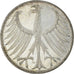Coin, GERMANY - FEDERAL REPUBLIC, 5 Mark, 1972, Karlsruhe, AU(55-58), Silver