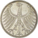 Coin, GERMANY - FEDERAL REPUBLIC, 5 Mark, 1974, Stuttgart, AU(50-53), Silver