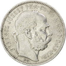 HUNGARY, Korona, 1893, Kormoczbanya, KM #484, VF(30-35), Silver, 4.92