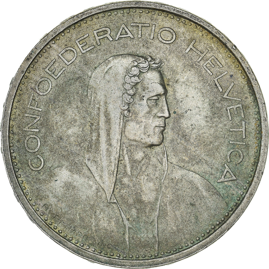 Coin, Switzerland, 5 Francs, 1966, Bern, AU(50-53), Silver, KM:40