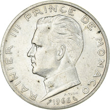 Monaco, Rainier III, 5 Francs, 1966, EF(40-45), Silver, KM:141, Gadoury:152