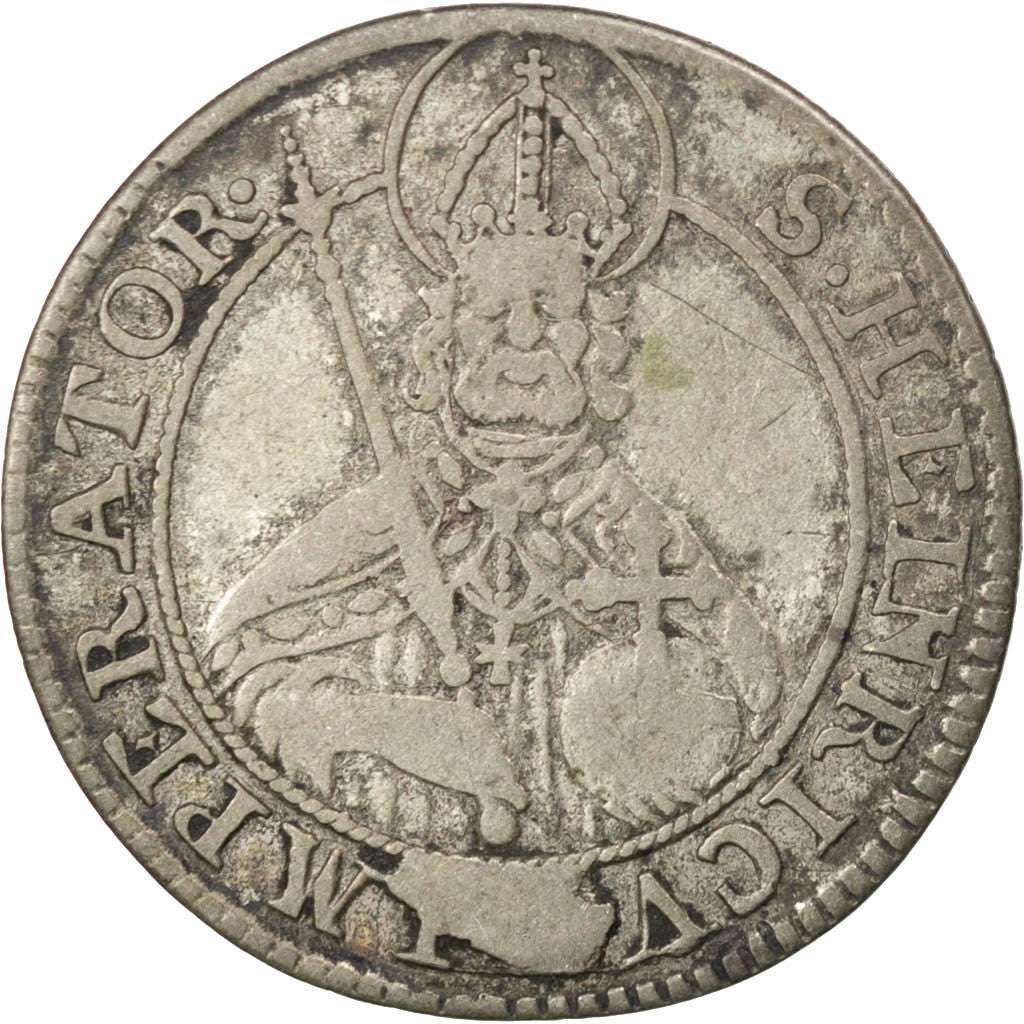 GERMAN STATES, 5 Kreuzer, 1766, KM #132, VF(20-25), Billon, 2.08