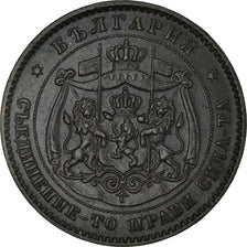 Coin, Bulgaria, Alexander  I, 5 Stotinki, 1881, AU(55-58), Bronze, KM:2