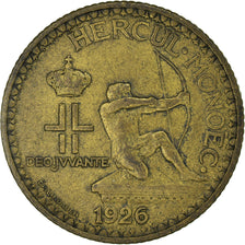 Monnaie, Monaco, Louis II, 2 Francs, 1926, Poissy, TTB, Aluminum-Bronze