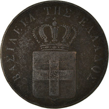 Moneta, Grecja, Othon, 5 Lepta, 1833, VF(30-35), Miedź, KM:16