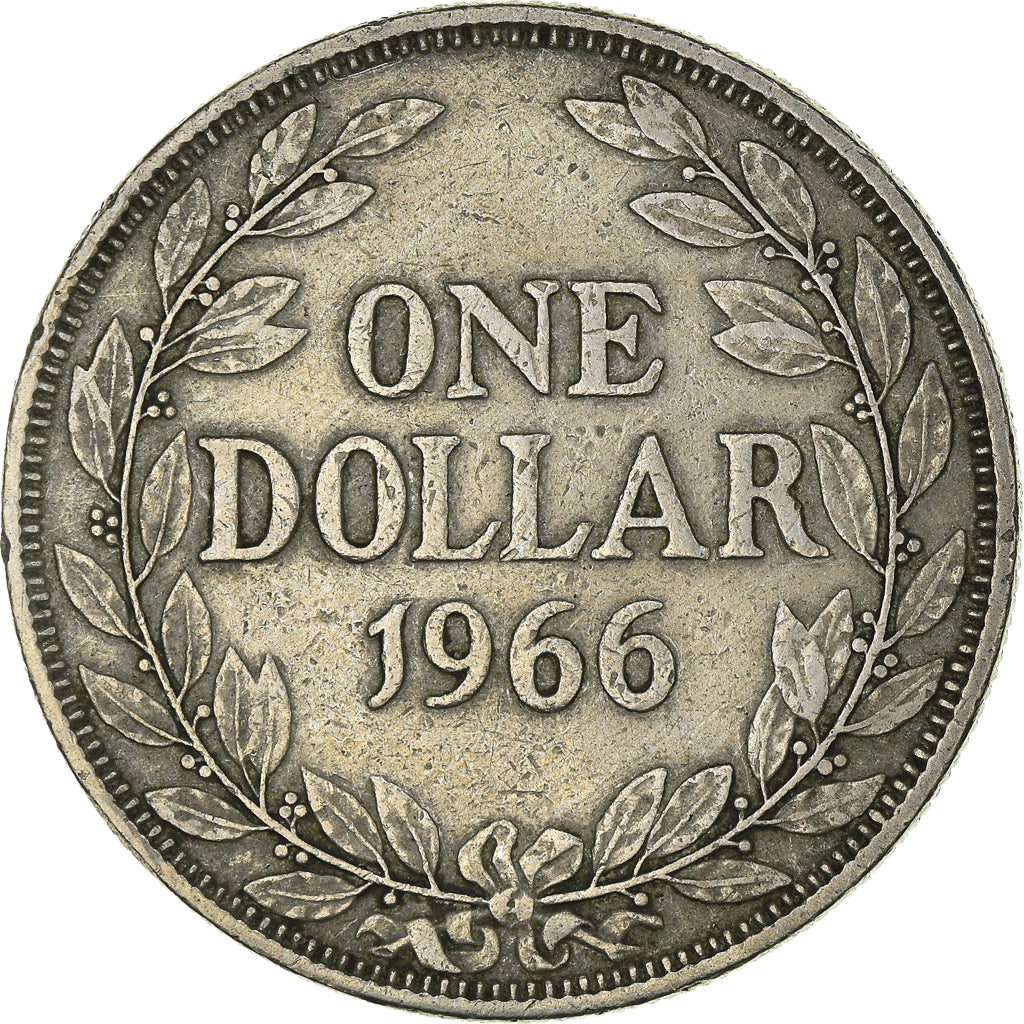 Coin, Liberia, Dollar, 1966, AU(50-53), Copper-nickel, KM:18a.1