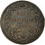 Coin, Monaco, Honore V, 5 Centimes, Cinq, 1837, Monaco, VF(30-35), Cast Brass