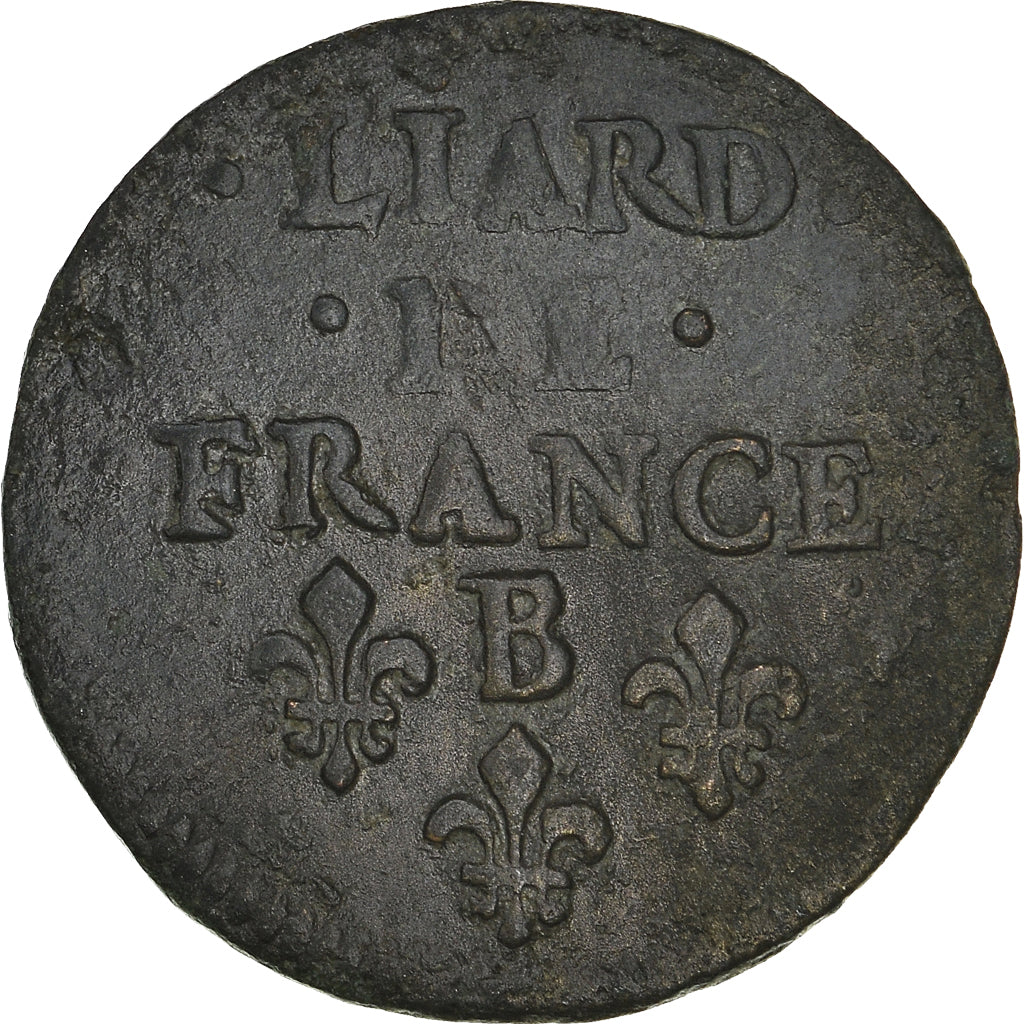 Munten, Frankrijk, Louis XIV, Liard de France au buste juvénile, deuxième