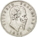 ITALY, 5 Lire, 1865, Torino, KM #8.1, VF(30-35), Silver, 24.78