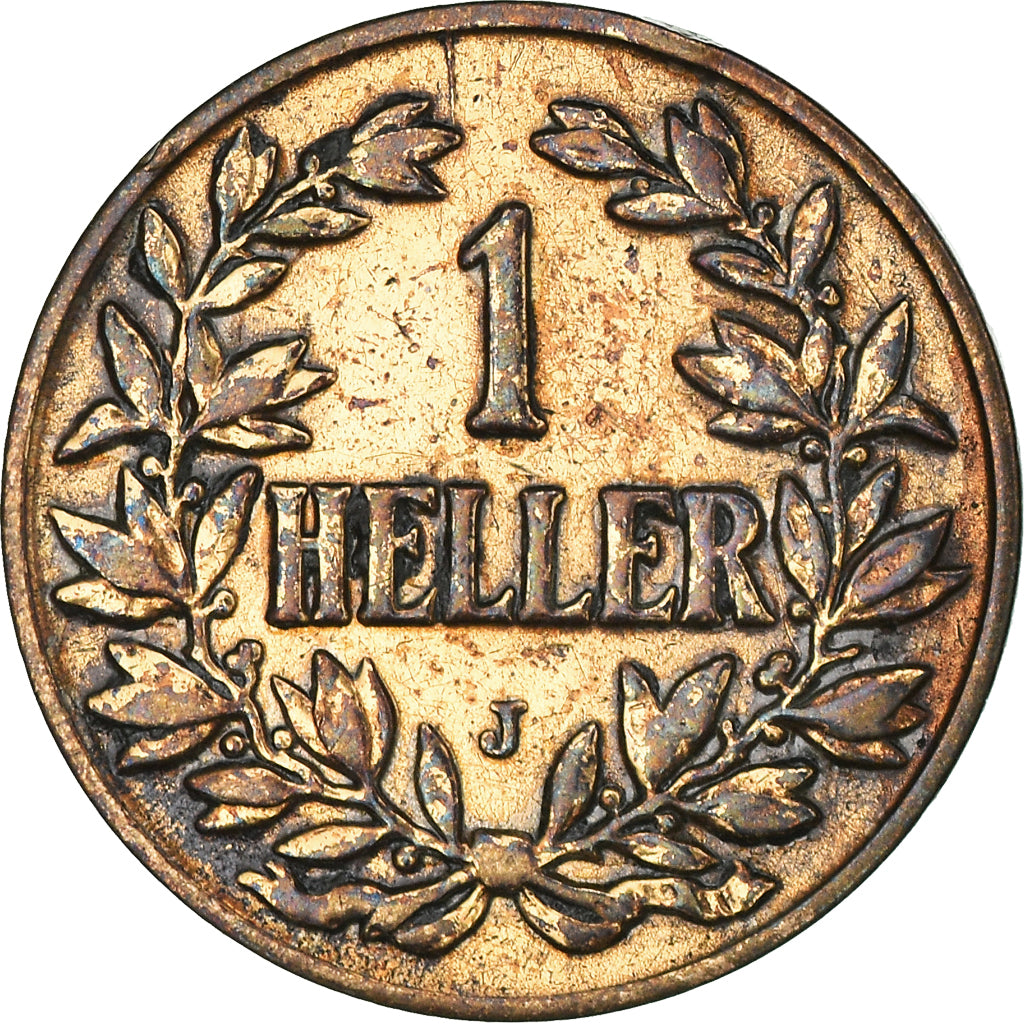 Moneda, África oriental alemana, Wihelm II, Heller, 1912, Hamburg, MBC+