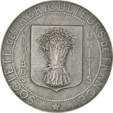 França, Medal, Société des agriculteurs de France, Pillet, AU(55-58), Prata