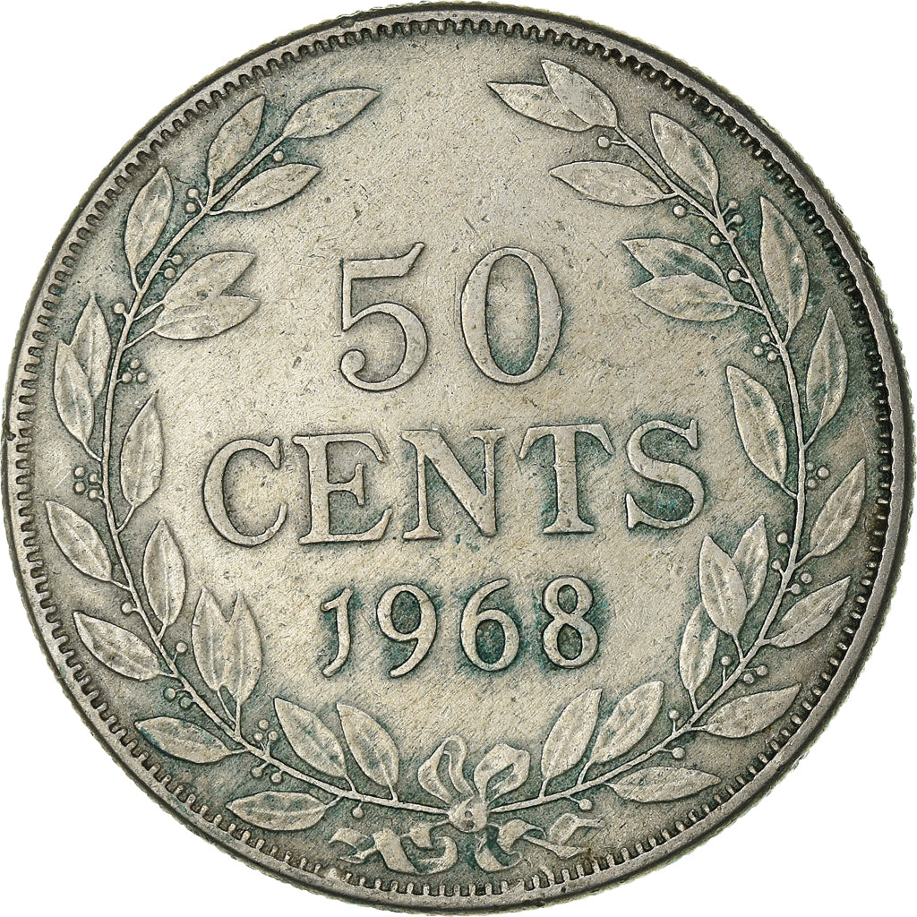 Monnaie, Liberia, 50 Cents, 1968, TTB+, Cupro-nickel, KM:17a.2
