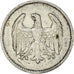 Munten, Duitsland, Weimarrepubliek, Mark, 1924, Stuttgart, FR+, Zilver