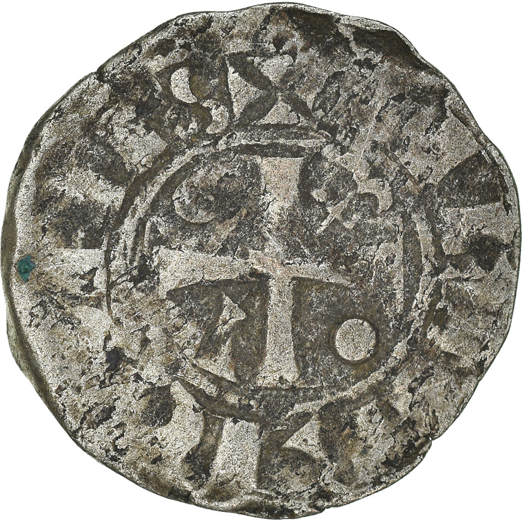 Monnaie, France, Denier, Provins, TB+, Argent