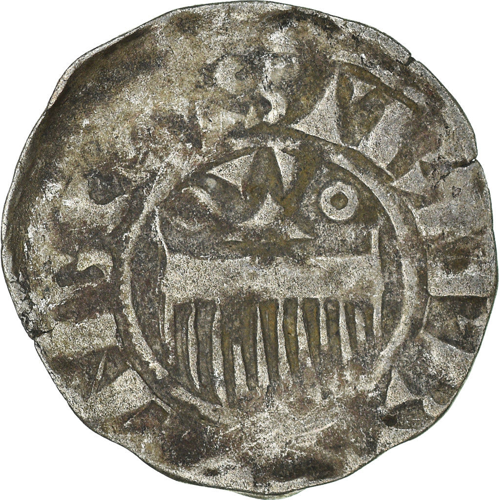 Monnaie, France, Denier, Provins, TB+, Argent