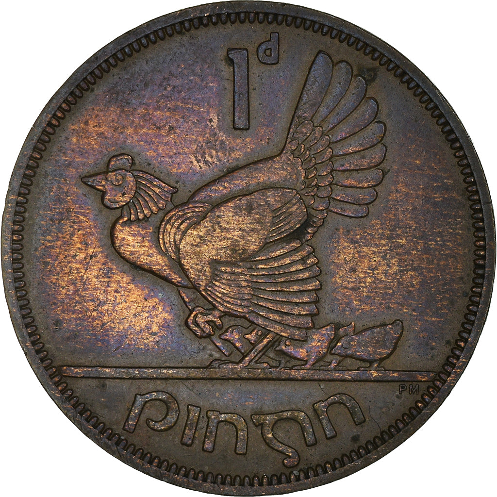 Moeda, REPÚBLICA DA IRLANDA, Penny, 1952, EF(40-45), Bronze, KM:11
