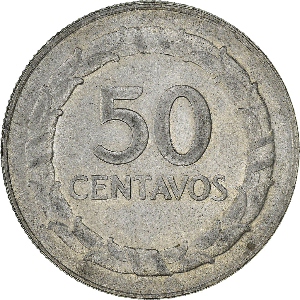 Moneta, Colombia, 50 Centavos, 1967, SPL-, Acciaio ricoperto in nichel, KM:228