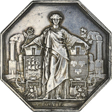 France, Token, Railway, 1838, AU(55-58), Silver