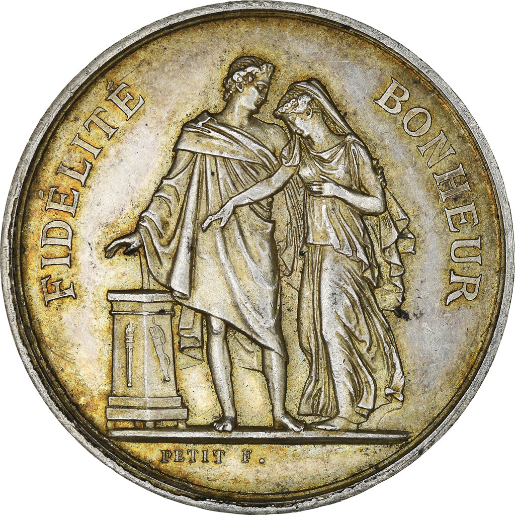 France, Medal, Mariage, Fidélité Bonheur, Religions & beliefs, Petit