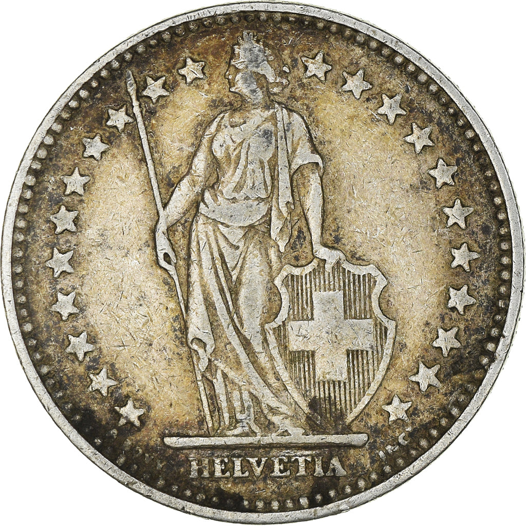 Coin, Switzerland, 2 Francs, 1894, Paris, VF(30-35), Silver, KM:21