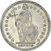 Coin, Switzerland, 2 Francs, 1944, AU(55-58), Silver, KM:21