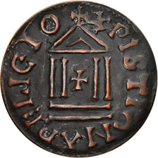 Francia, medalla, reproduction denier au Temple, History, 1975, MBC+, Cobre