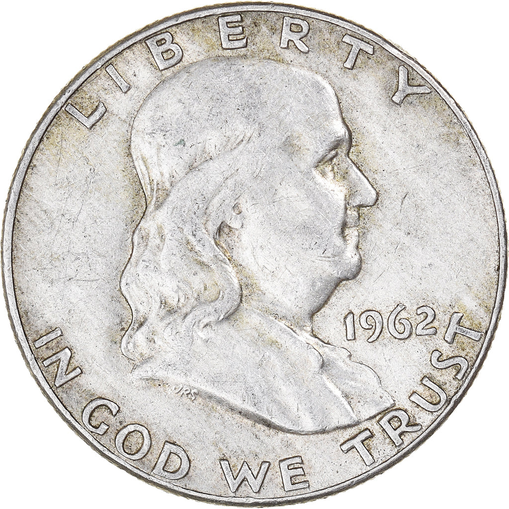 Coin, United States, Franklin Half Dollar, Half Dollar, 1962, U.S. Mint, Denver