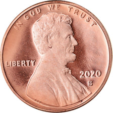 Moneda, Estados Unidos, Cent, 2020, San Francisco, Proof, FDC, Cobre - níquel