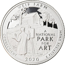 Coin, United States, Weir farm - Connecticut, Quarter, 2020, San Francisco