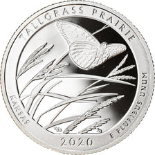 Coin, United States, Tall grass prairie - Kansas, Quarter, 2020, San Francisco