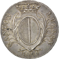 Moneta, CANTONI SVIZZERI, LUZERN, 4 Franken, 1814, BB+, Argento, KM:109