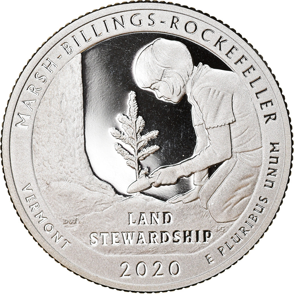 Coin, United States, Marsh billings Rockfeller - Vermont, Quarter, 2020, San