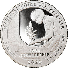 Coin, United States, Marsh billings Rockfeller - Vermont, Quarter, 2020, San
