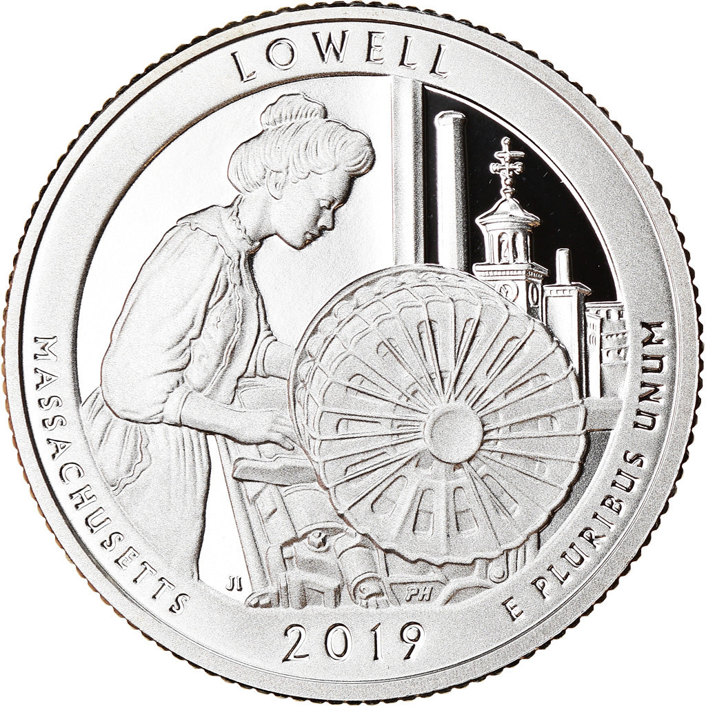 Münze, Vereinigte Staaten, Lowell - Massachusetts, Quarter, 2019, San