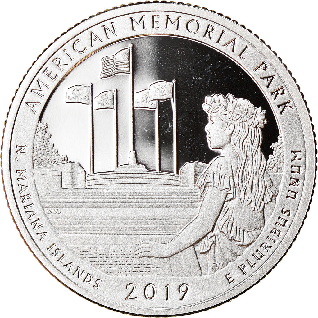 Coin, United States, American Memorial Park - Mariana Islands, Quarter, 2019